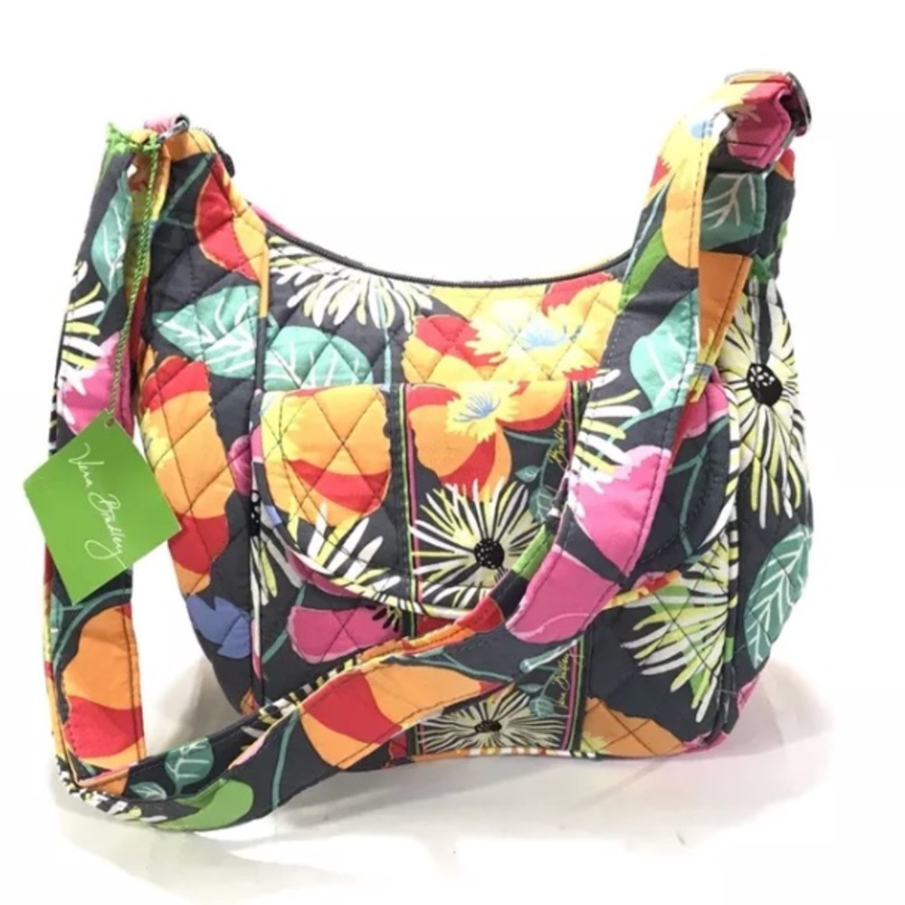 Vera Bradley Clare Jazzy Blooms Hipster Handbag
